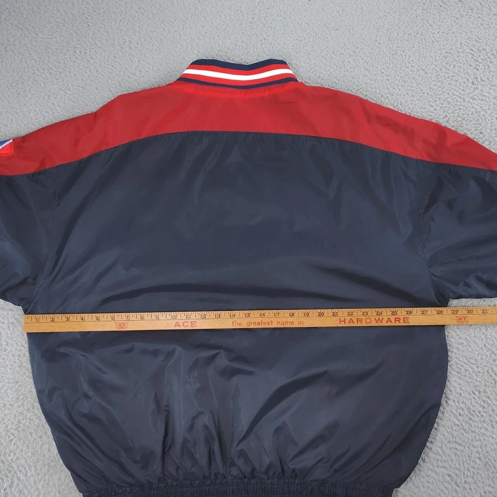 Vintage Atlanta Braves Jacket Pullover Mens XL Pro Player Reversible Blue 90s